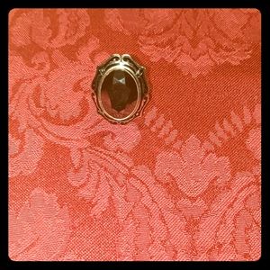 Vintage Sterling Silver and Onyx Ring